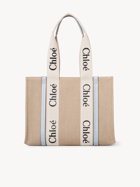 Woody tote bag in linen