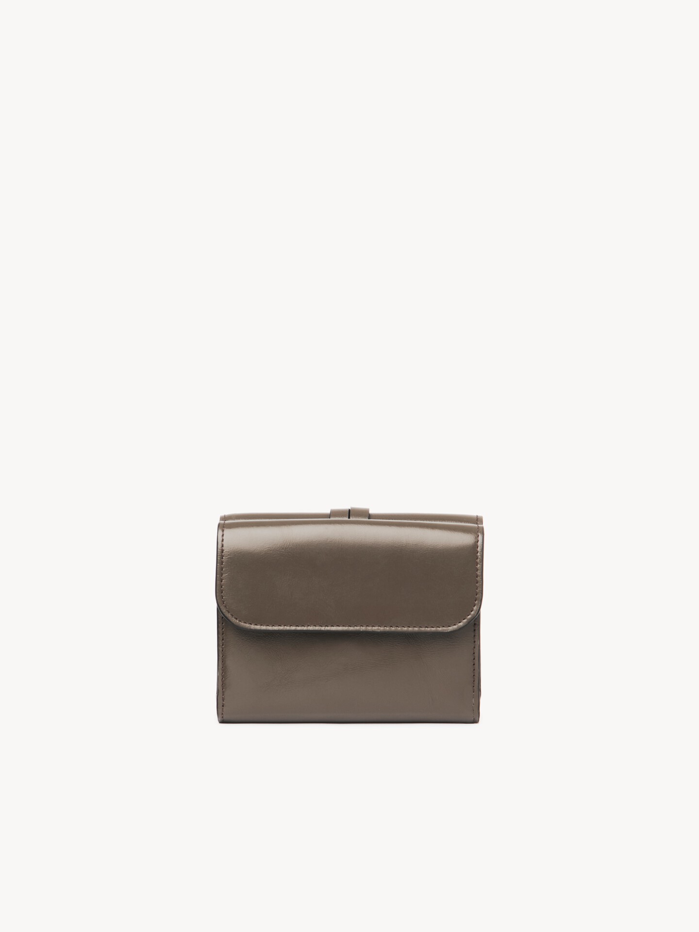 Small Alphabet tri-fold in shiny leather - 4