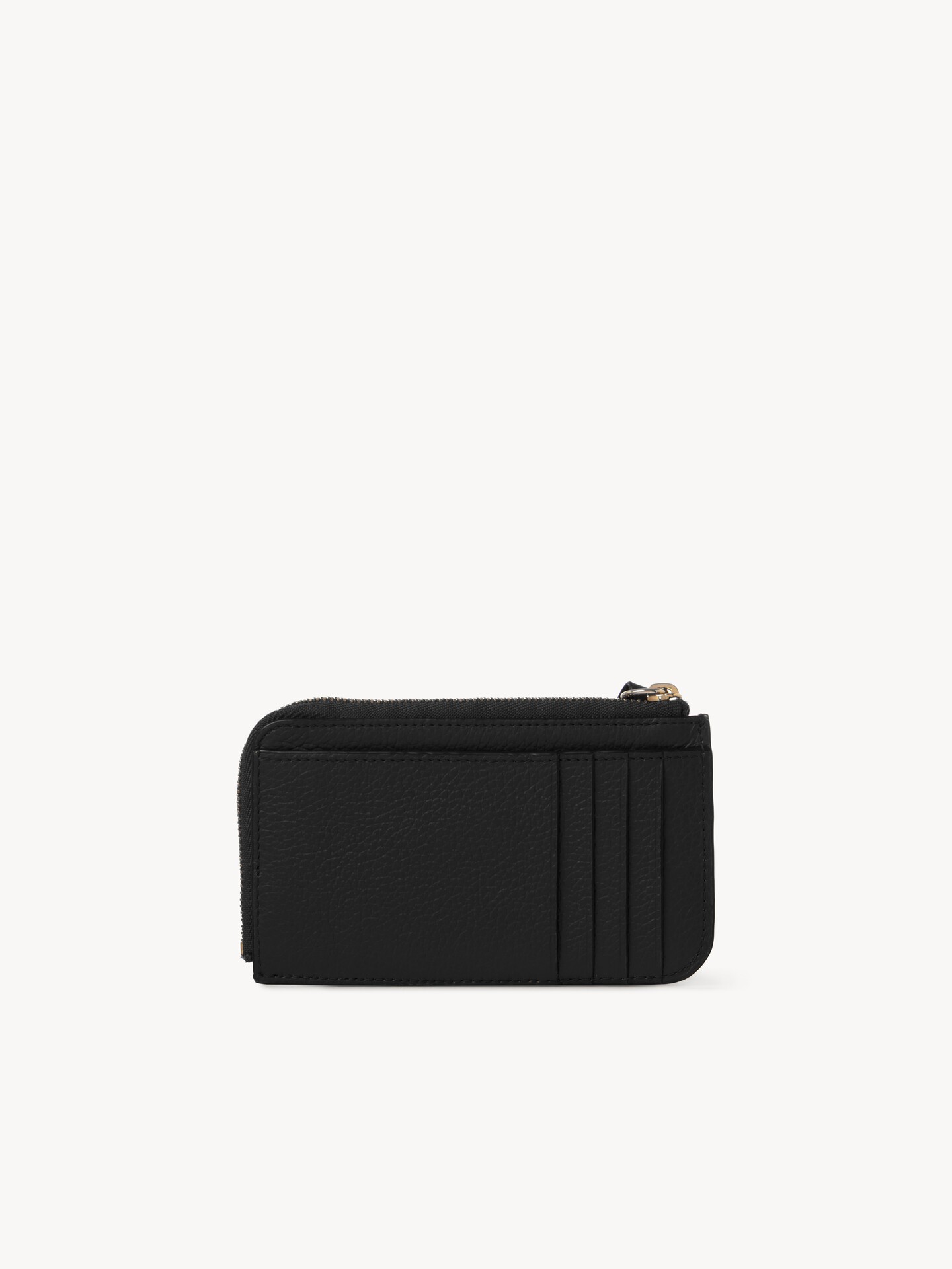 Alphabet wallet in grained leather - 5