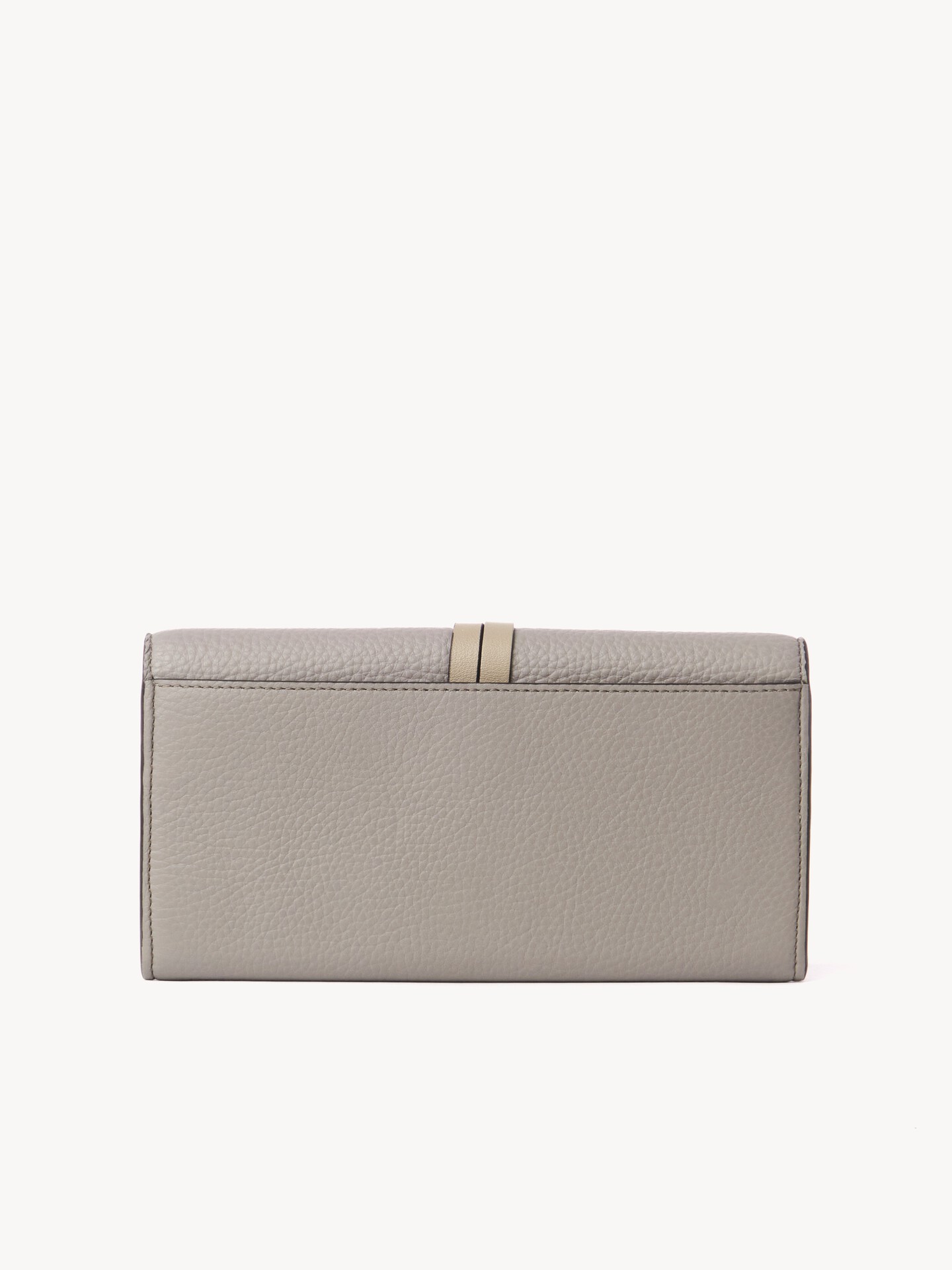 Alphabet wallet with flap in grained leather - 5