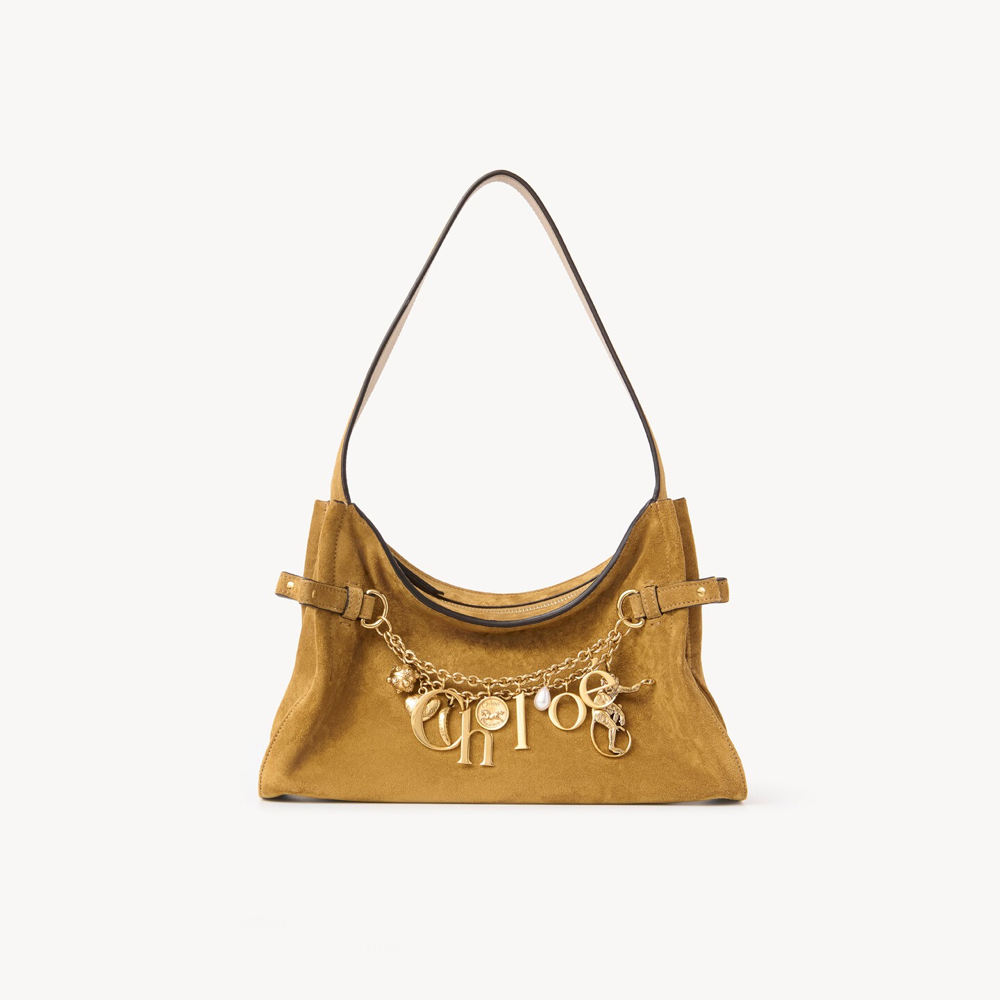 Chloé Charms hobo bag in suede leather - 9
