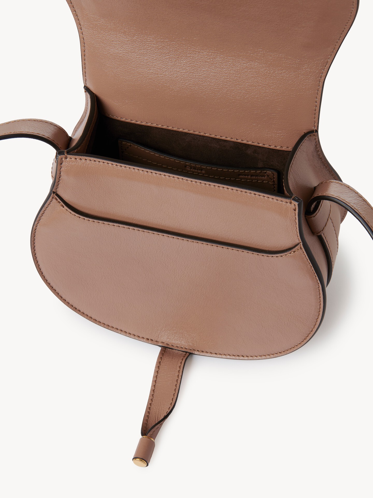 Small Marcie saddle bag in shiny leather - 5