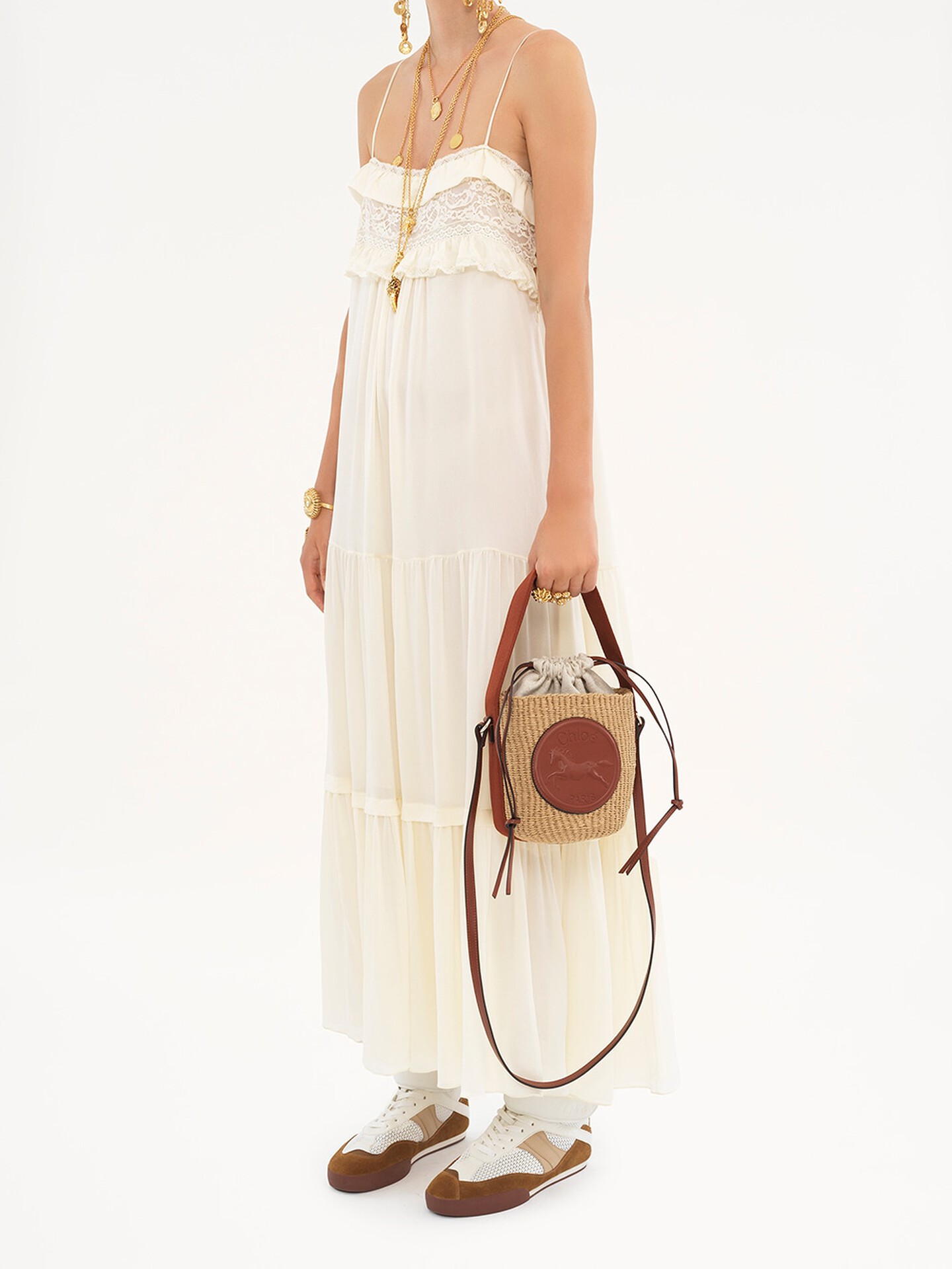 Small Horse Medal Basket in natural fibres - 13