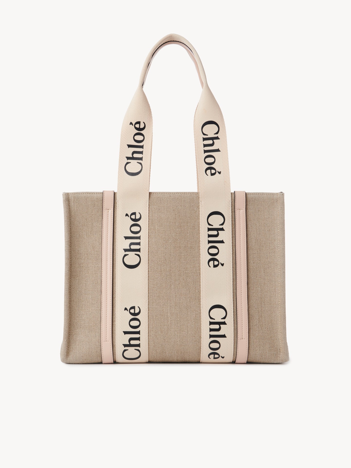 Woody tote bag in linen - 4