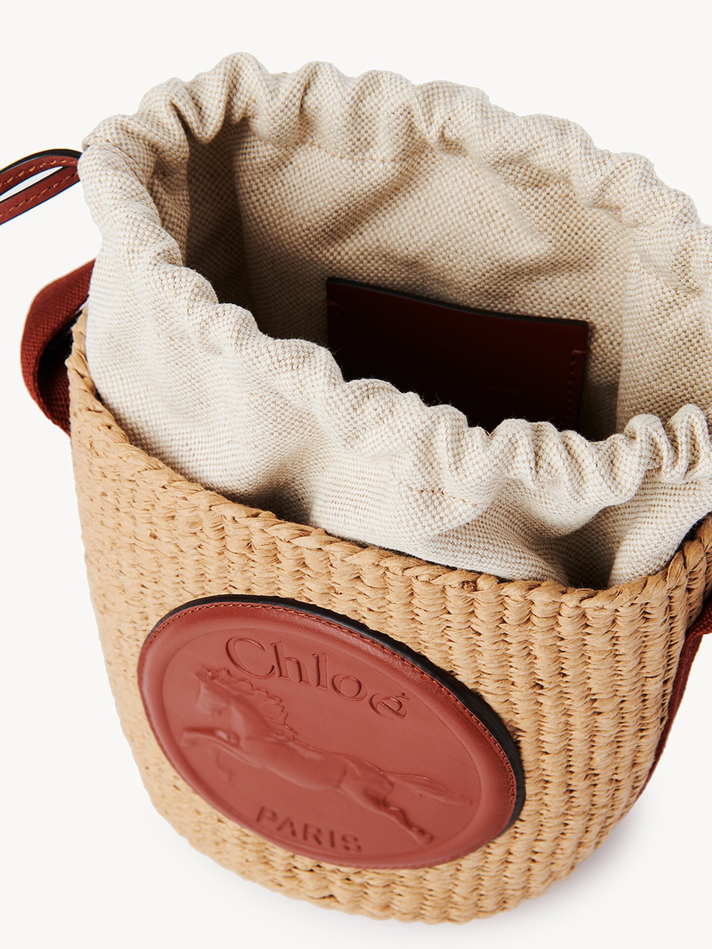Small Horse Medal Basket in natural fibres - 6
