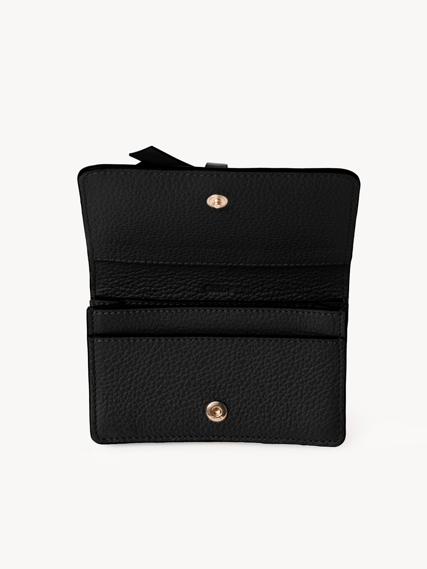 Alphabet card holder in grained leather - 3