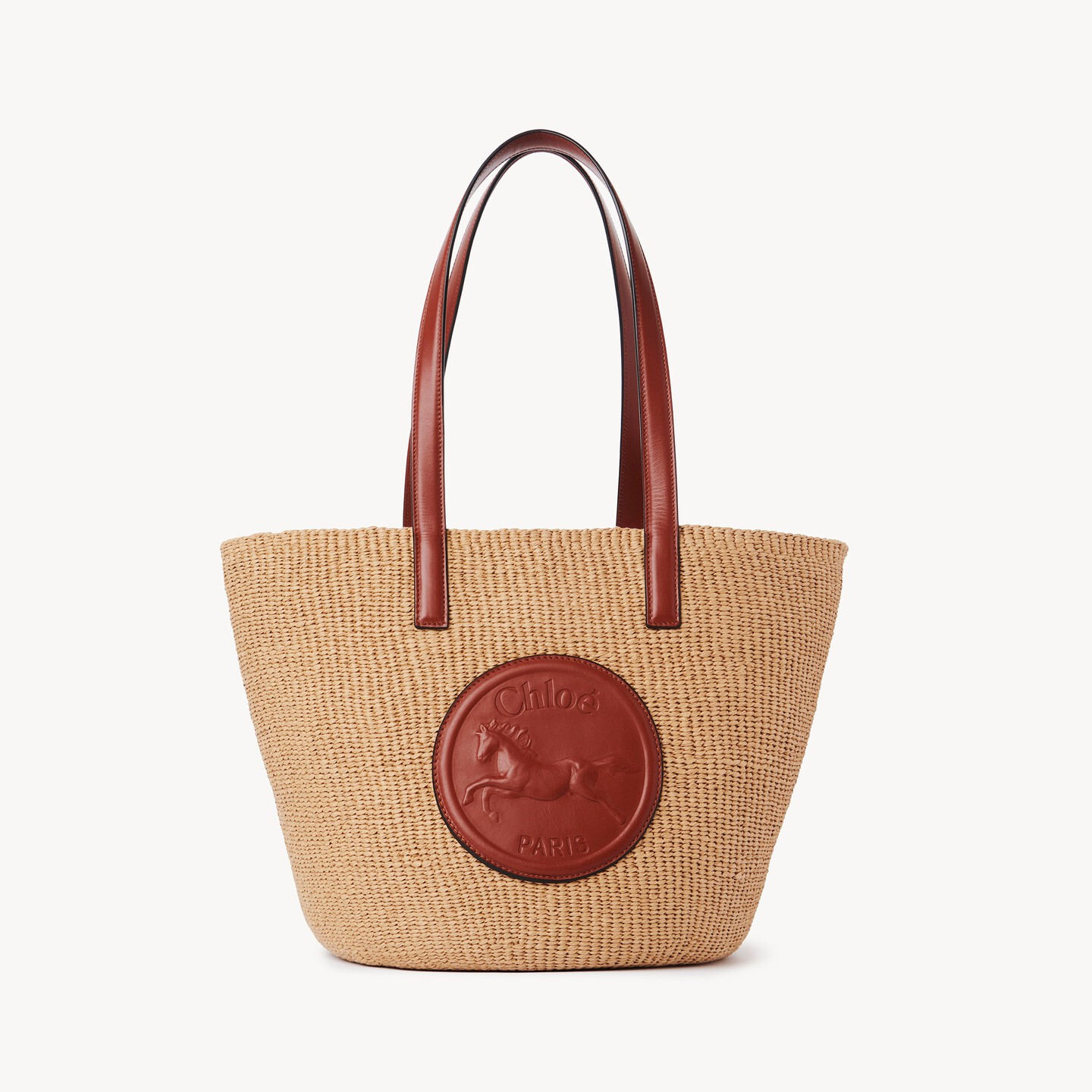 Large Horse Medal Basket in natural fibres - 18