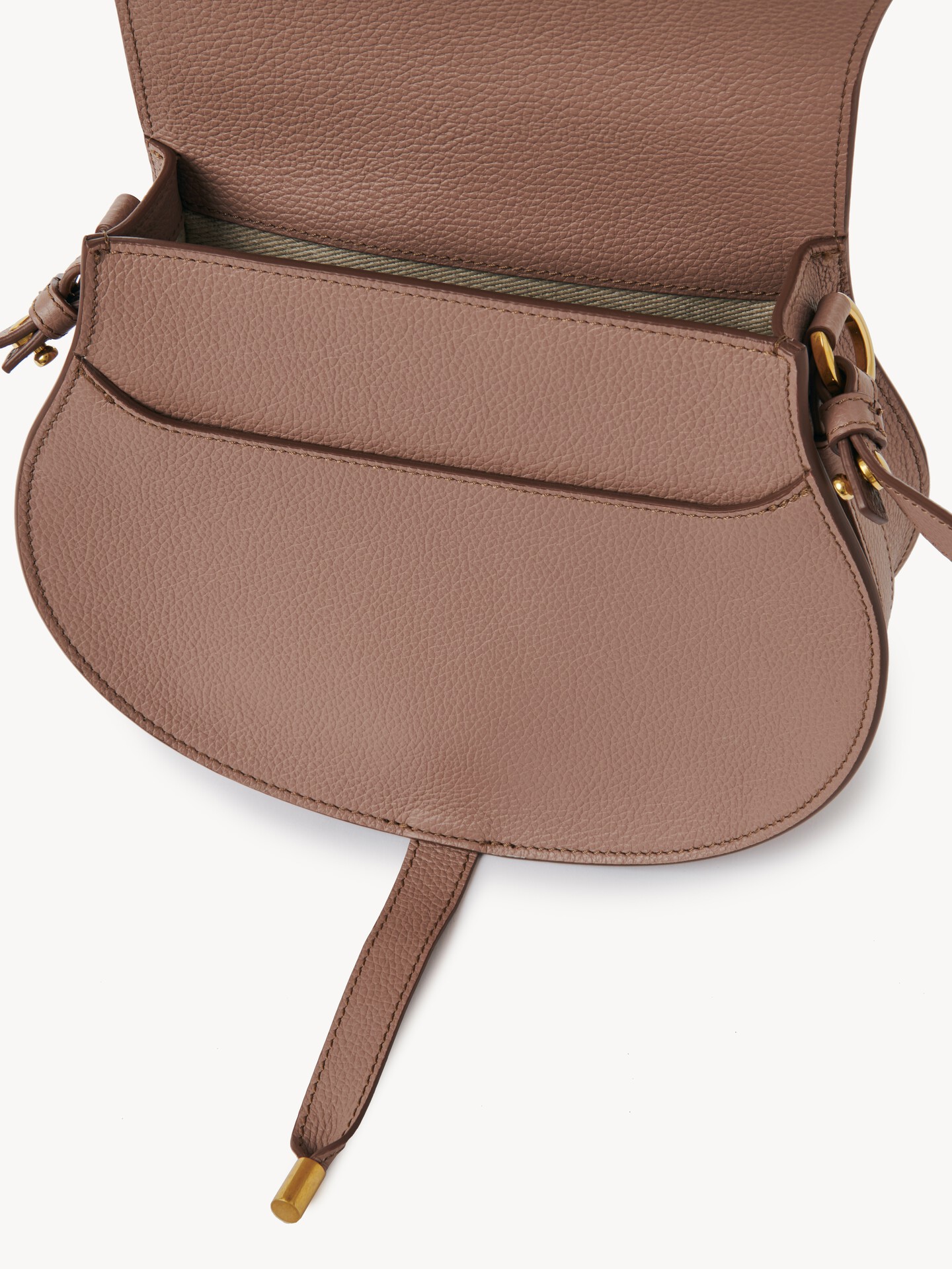 Marcie saddle bag in grained leather - 8