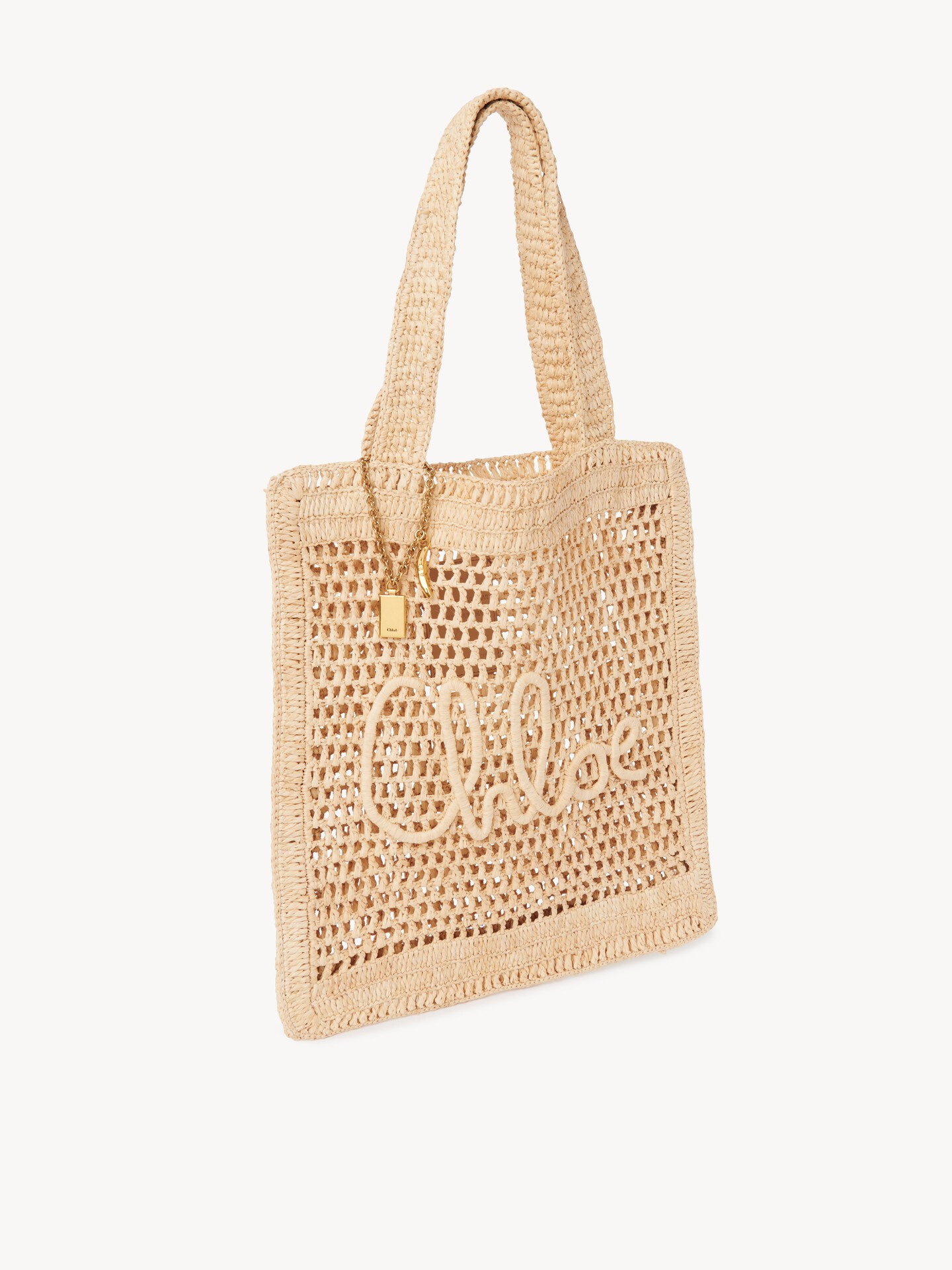 Summer Banana tote bag in raffia - 7