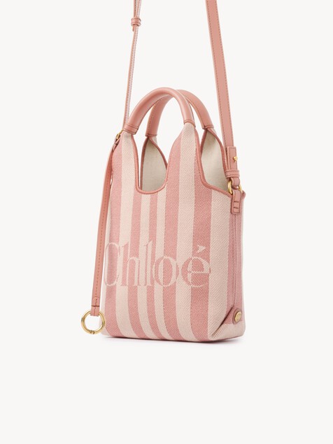 Mini Chlo&eacute; Stripy tote bag in jacquard