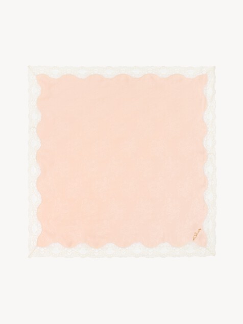 The Chlo&eacute; Poetic square scarf in silk & lace