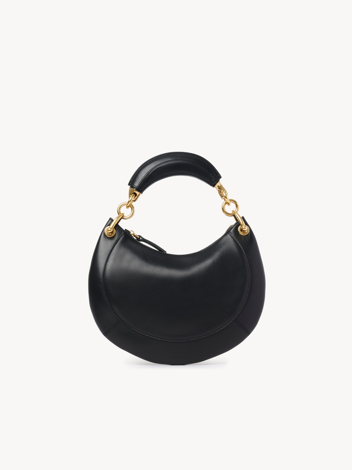 Small Chlo&eacute; Banana zipped hobo bag in soft leather - 5