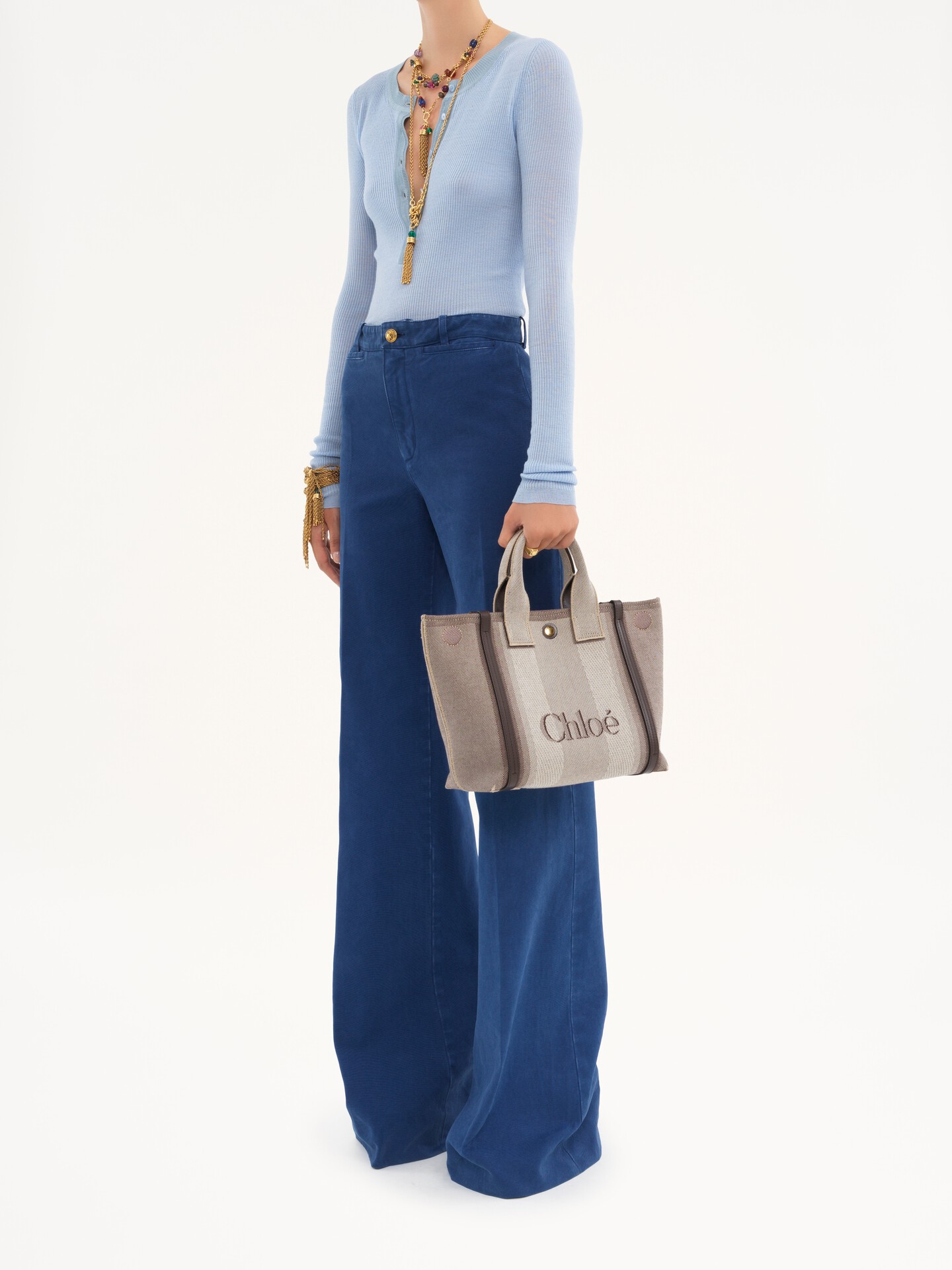 Small Chloé Carry tote bag in canvas - 4
