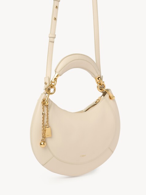 Small Chlo&eacute; Banana zipped hobo bag in soft leather