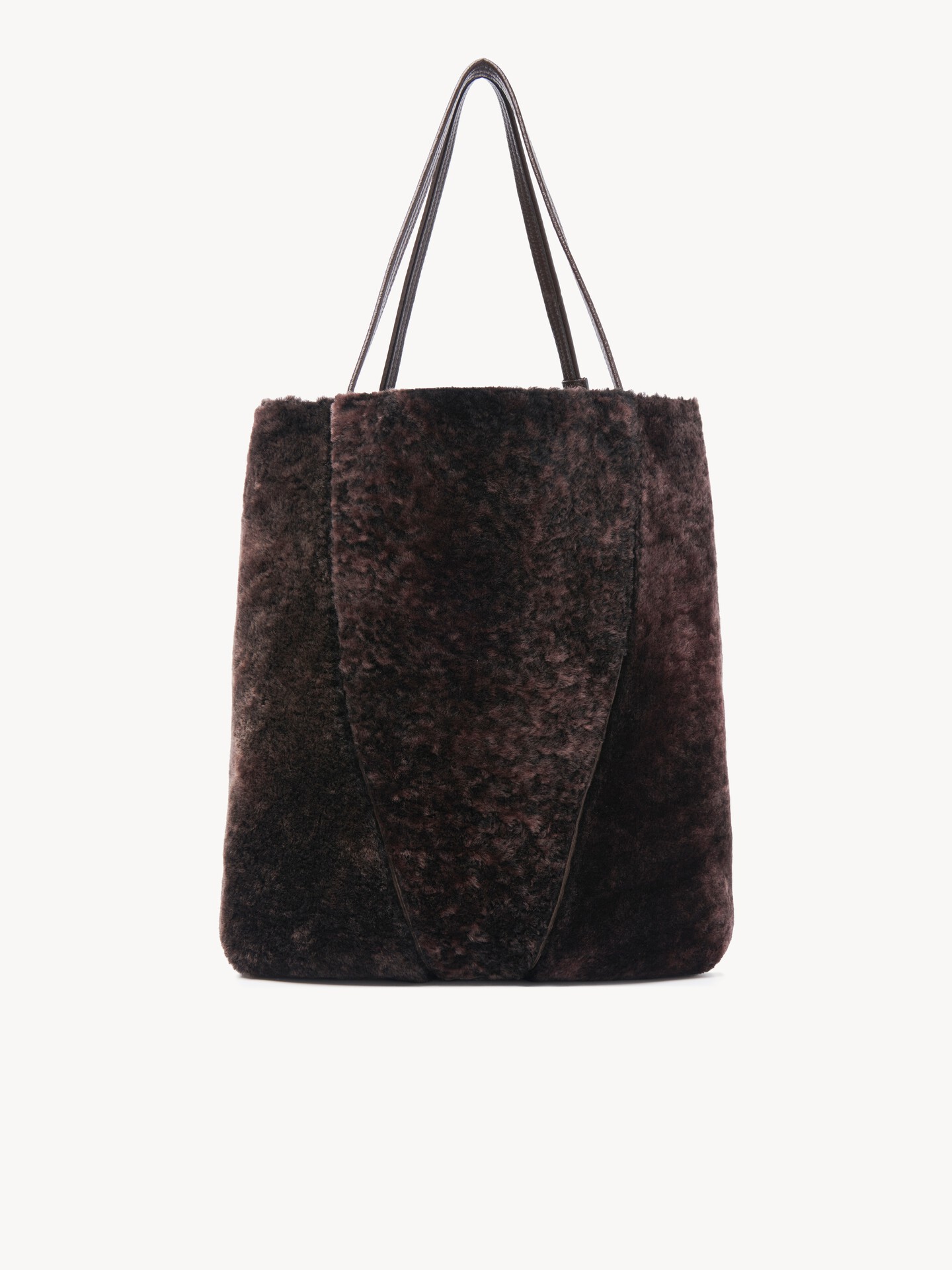 Large Chlo&eacute; Spin tote bag in shearling - 4