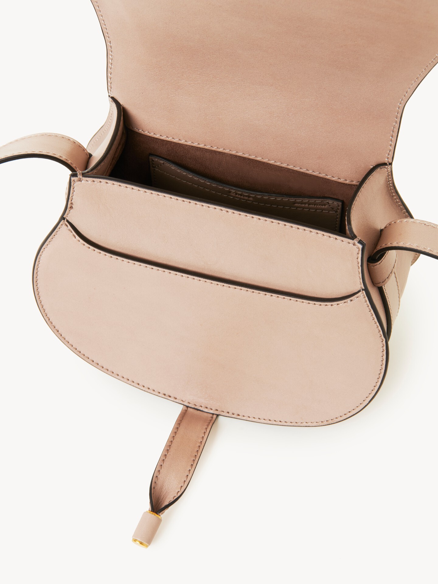 Small Marcie saddle bag in shiny leather - 5