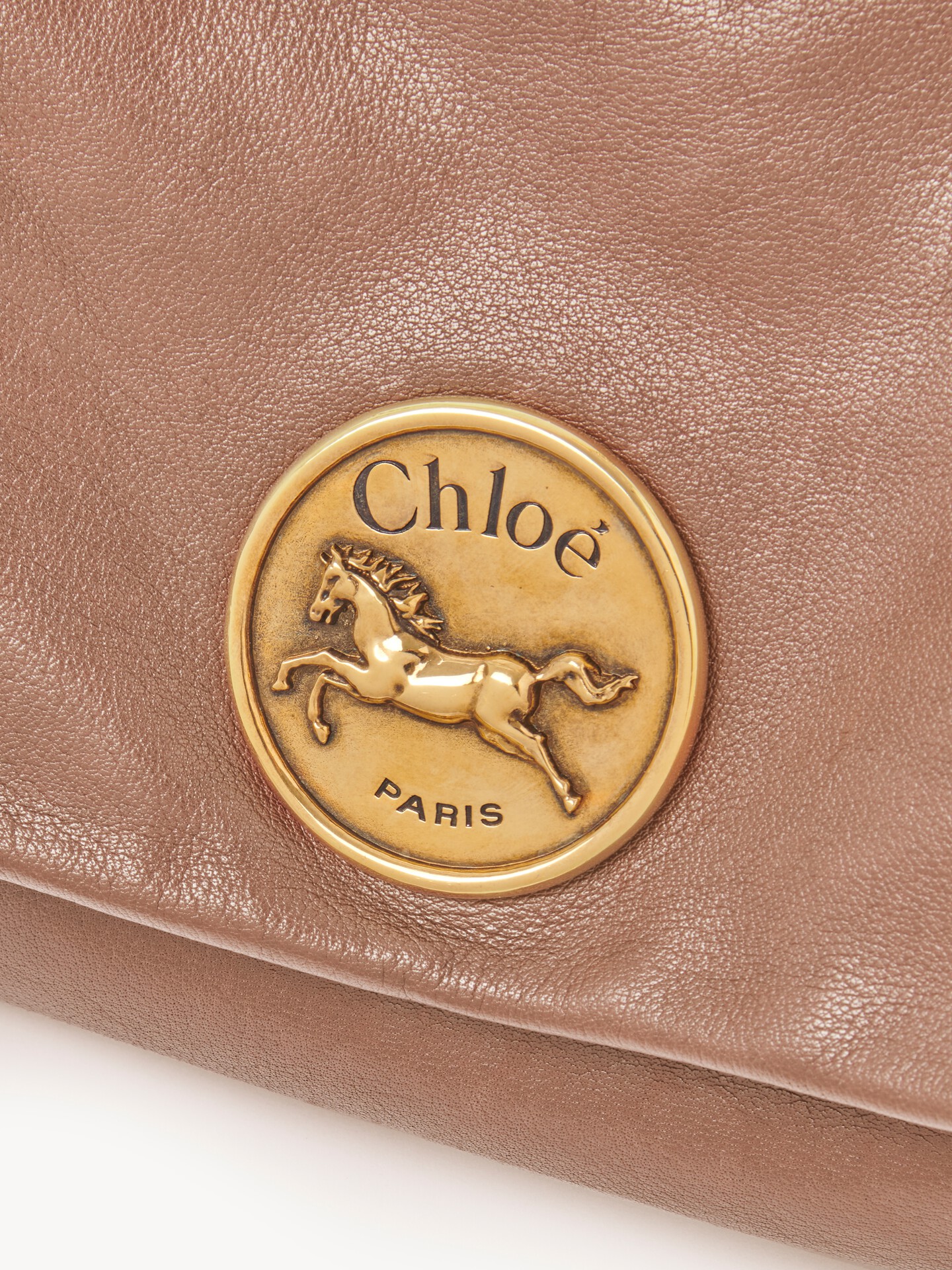 Chlo&eacute; Heritage shoulder bag in grained leather - 8