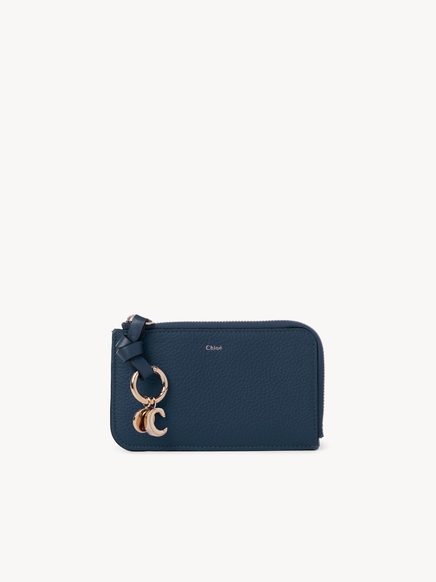 Alphabet wallet in grained leather - 1