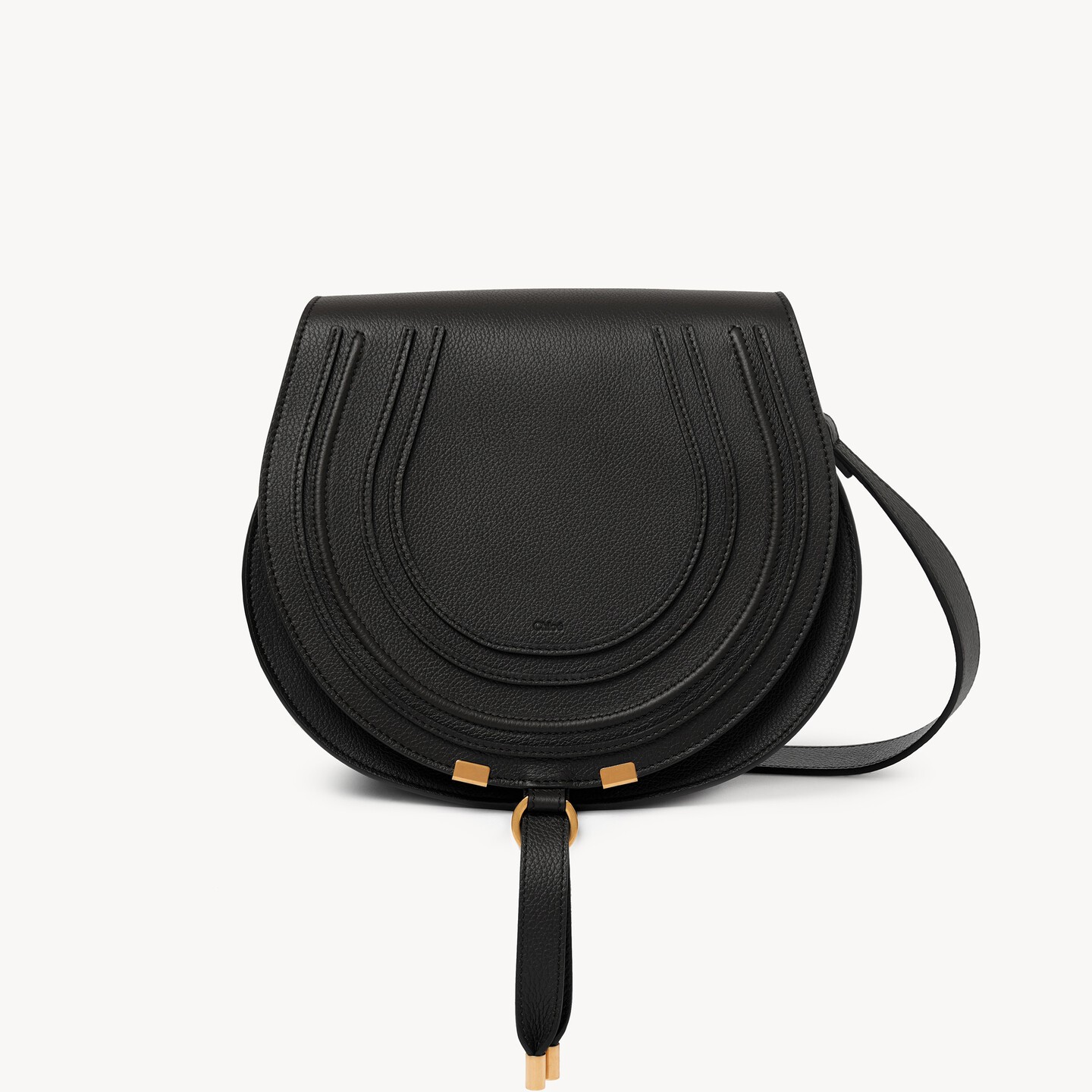 Marcie saddle bag in grained leather - 6