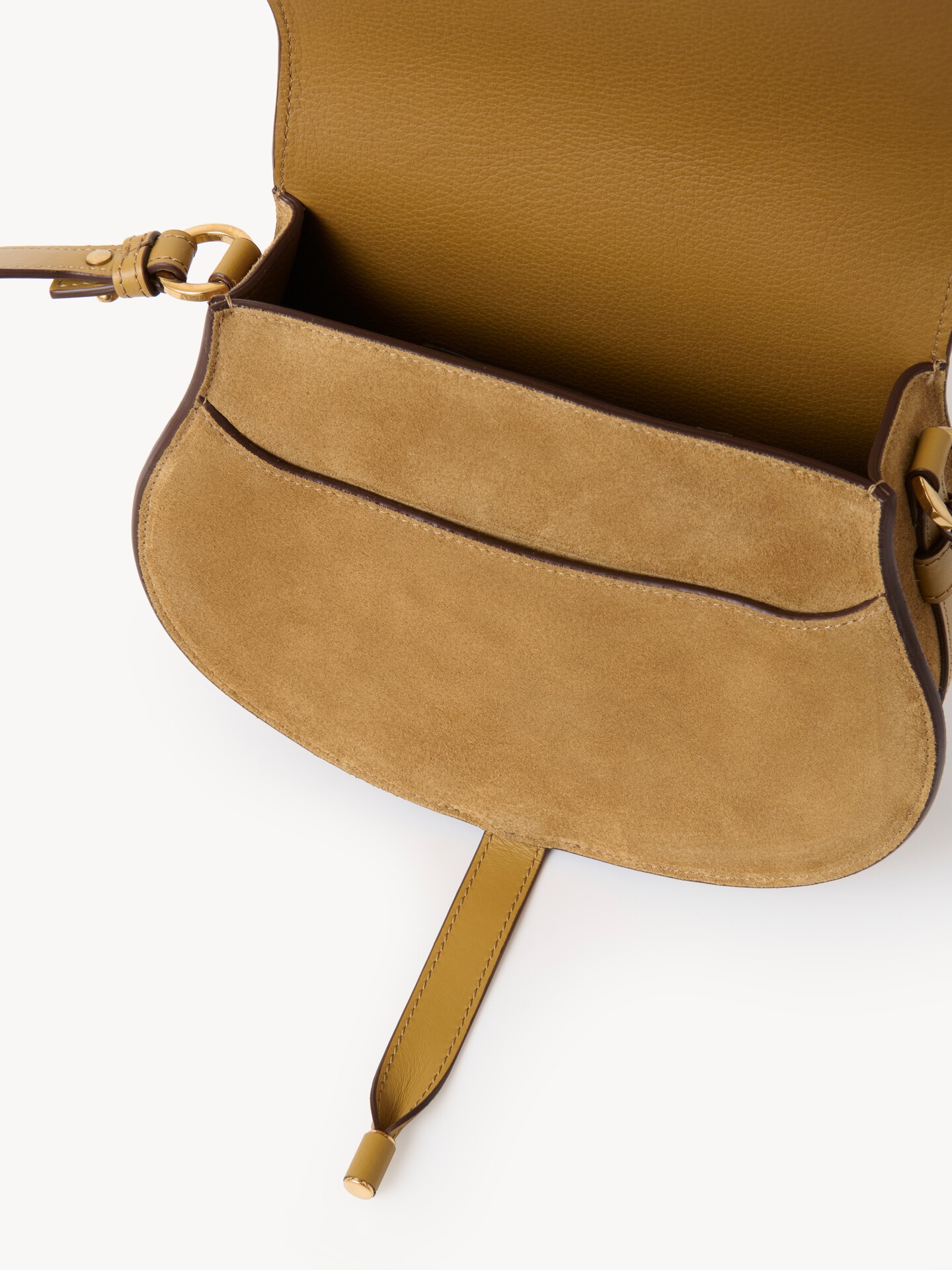 Marcie saddle bag in suede leather - 5