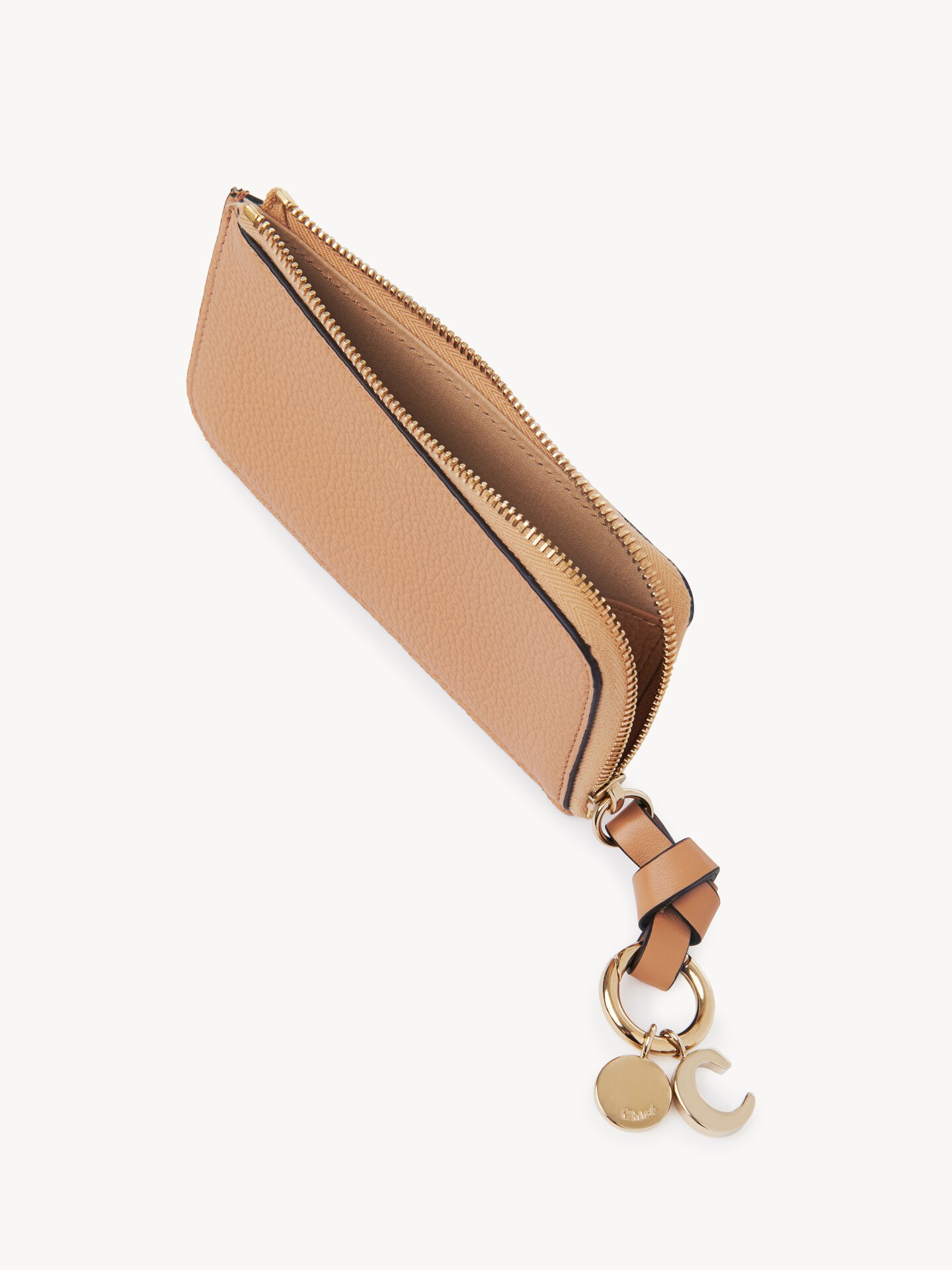 Alphabet wallet in grained leather - 4