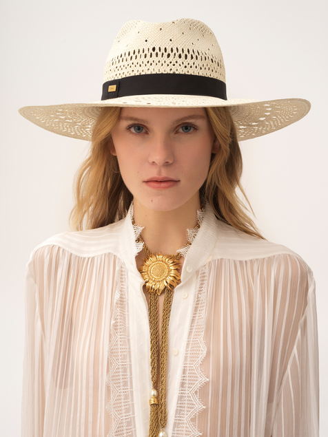 The Chloé Panama hat in palm straw