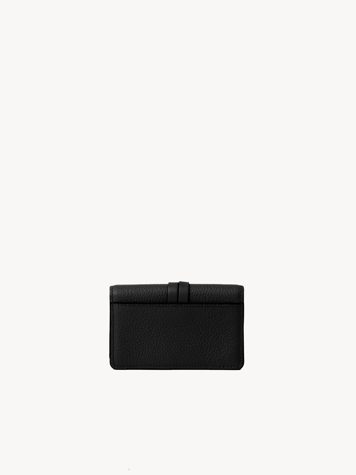 Alphabet card holder in grained leather - 5
