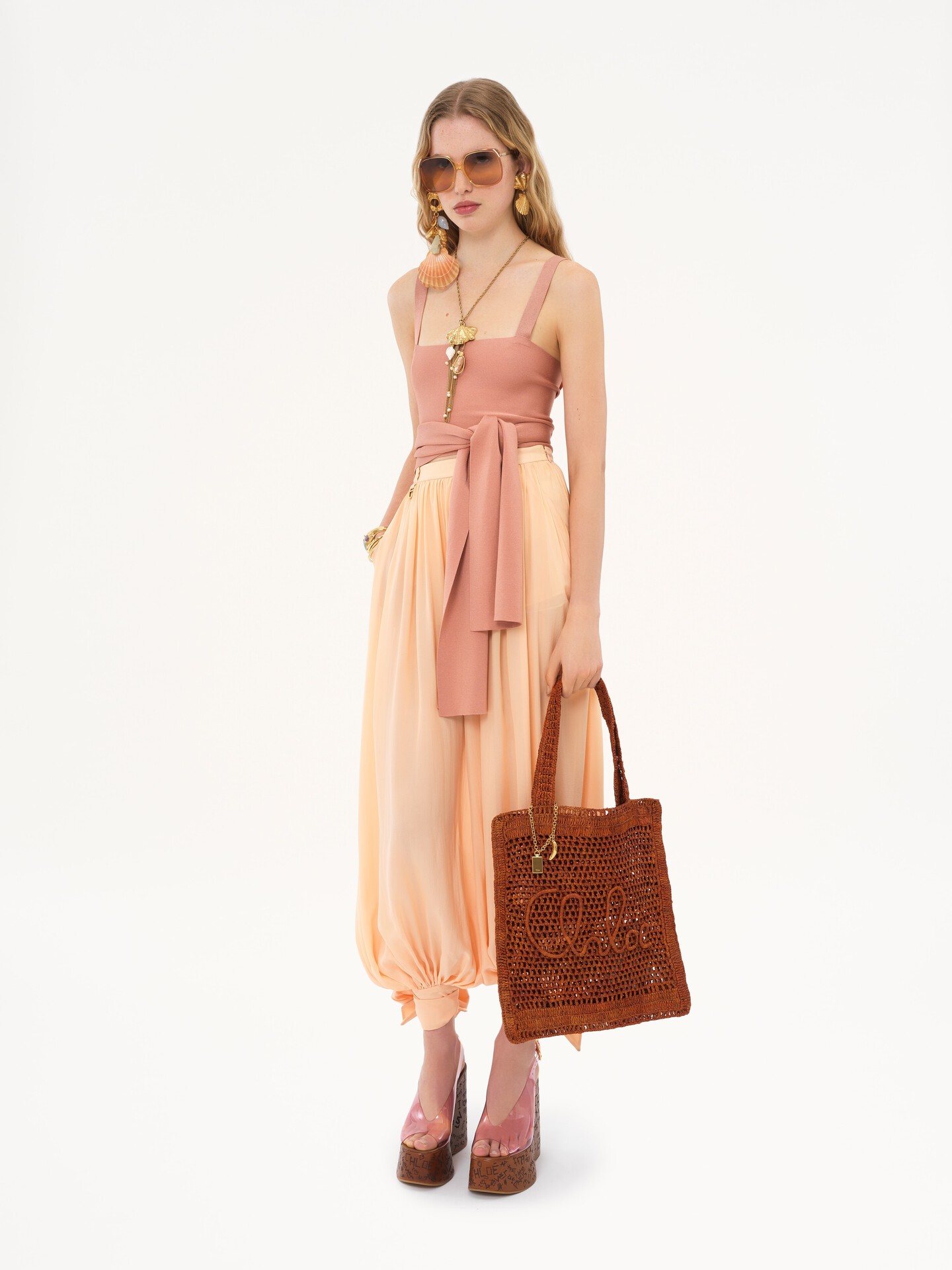 Summer Banana tote bag in raffia - 10
