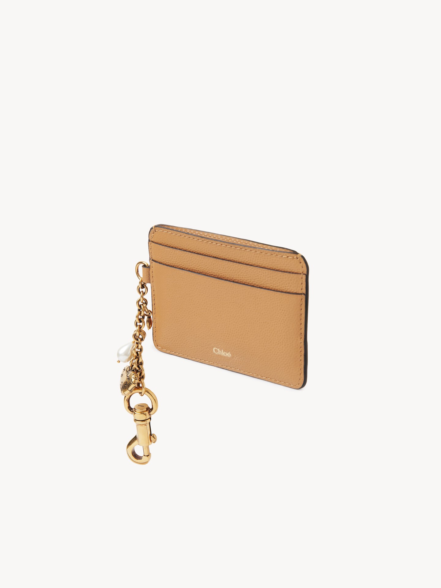 Chloé Charms card holder in grained leather - 3