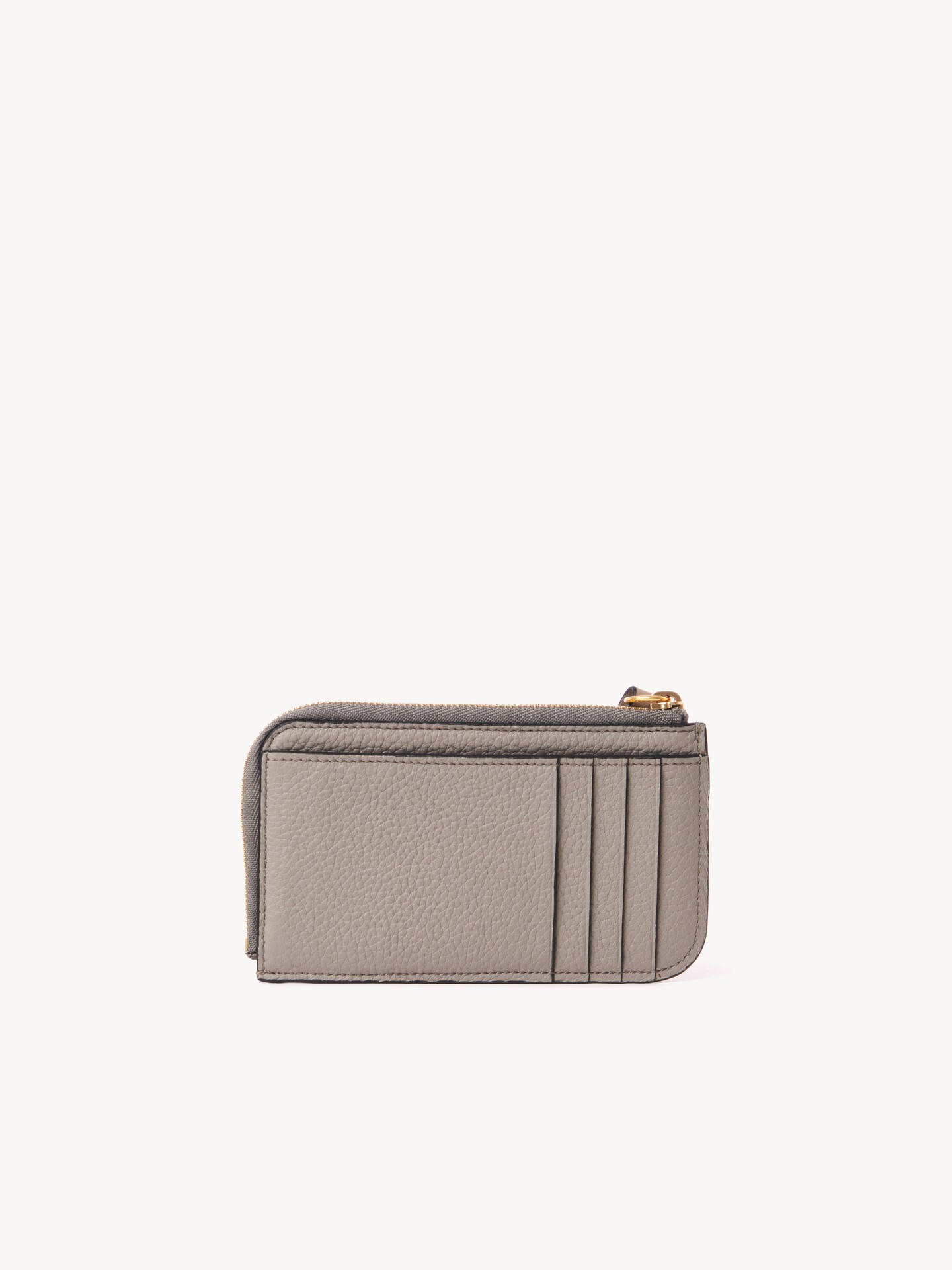 Alphabet wallet in grained leather - 5