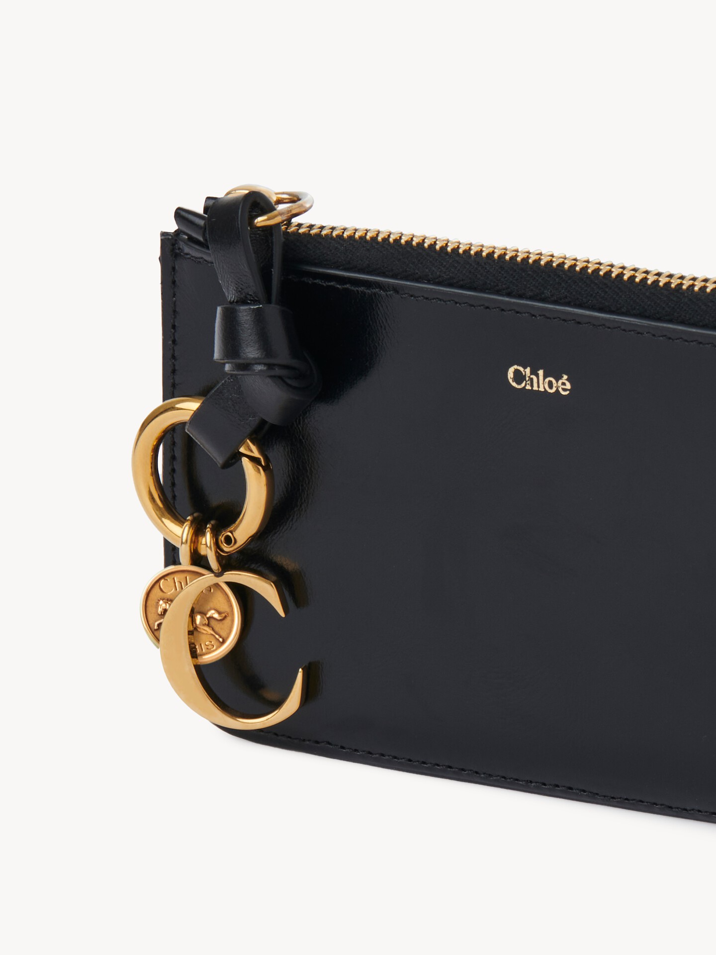 Alphabet purse in shiny leather - 6