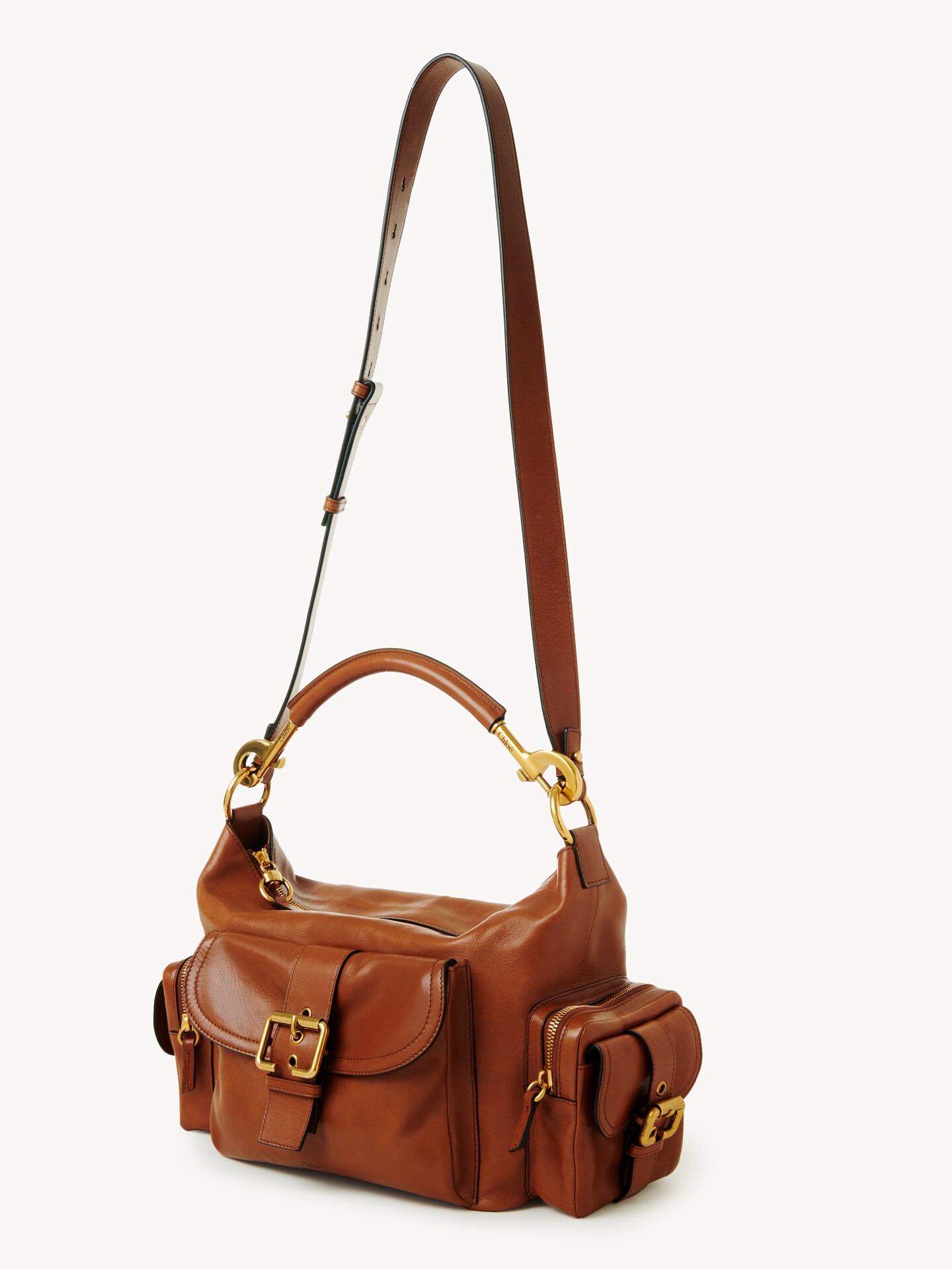 Camera bag in shiny leather - 6