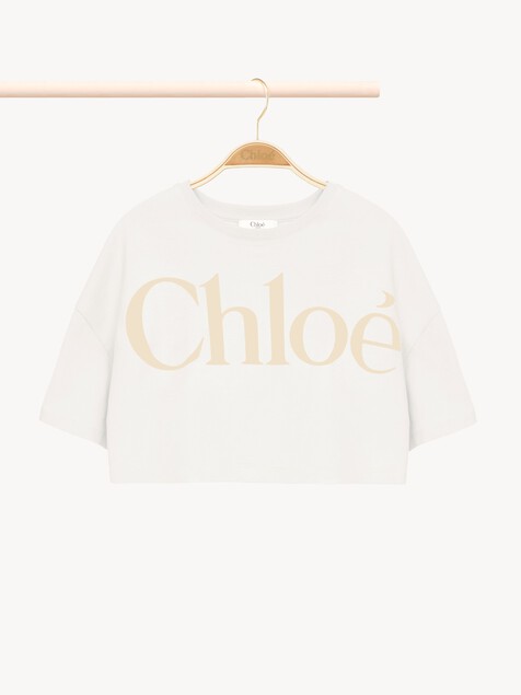 Kids' cropped logo T-shirt