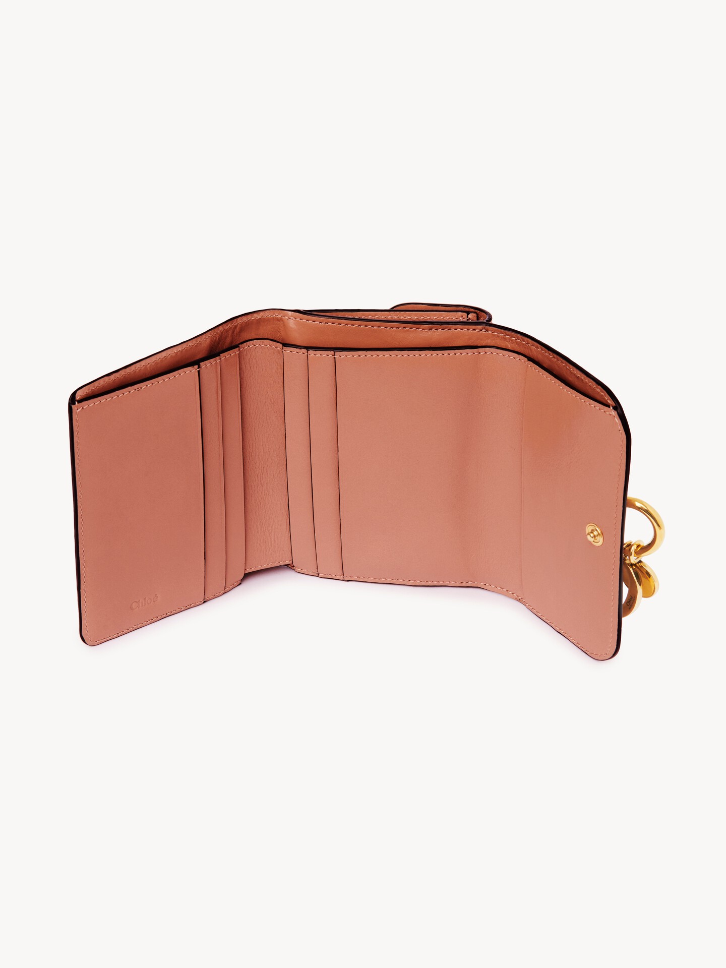 Small Alphabet tri-fold in shiny leather - 4