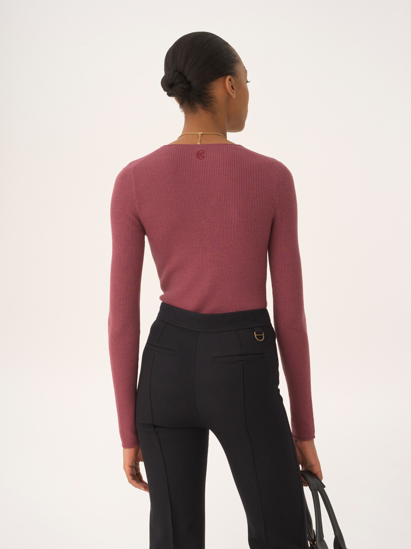 Henley shirt in a merino wool knit - 5