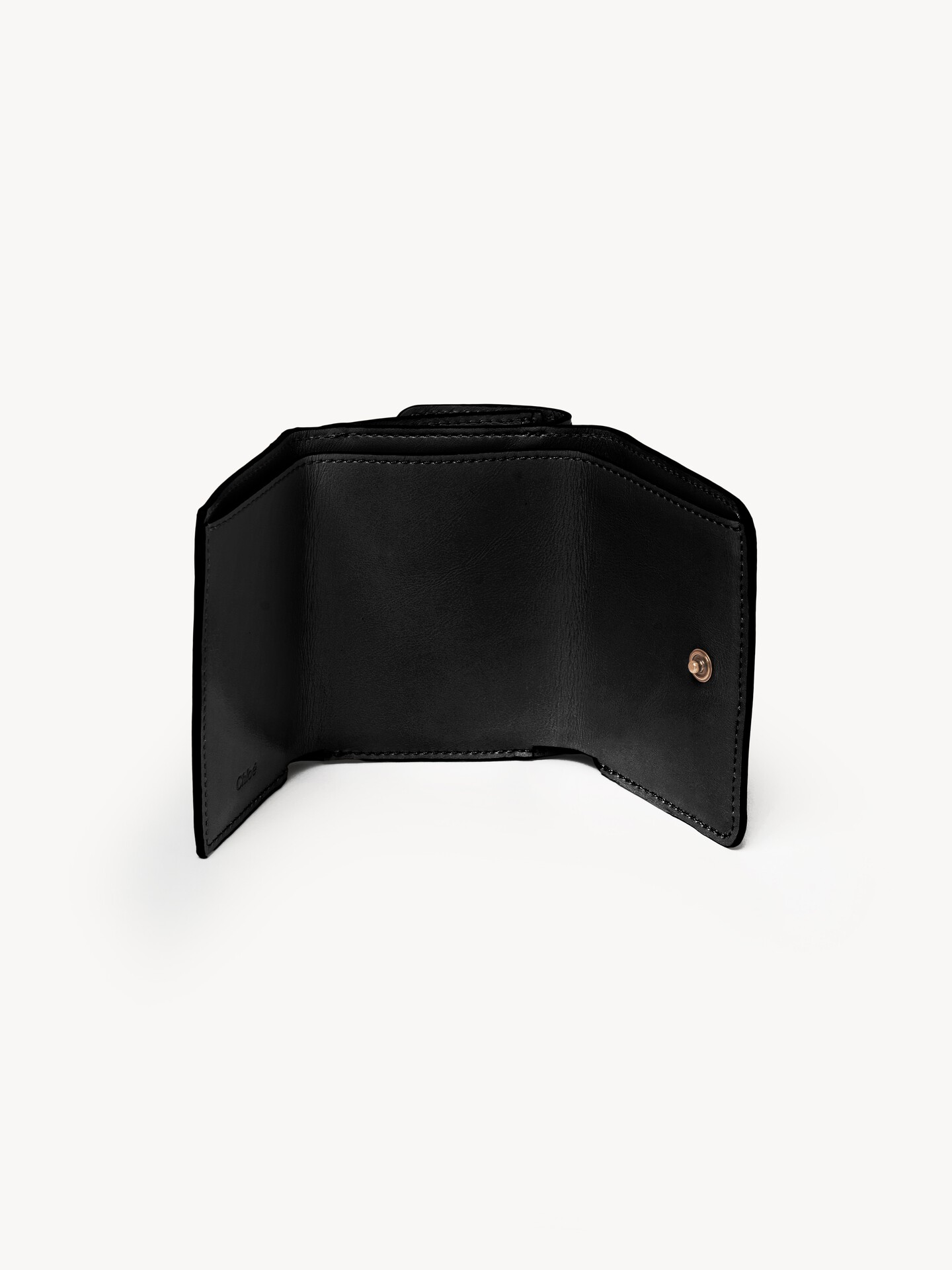 Mini Chloé Iconic tri-fold in shiny leather - 5