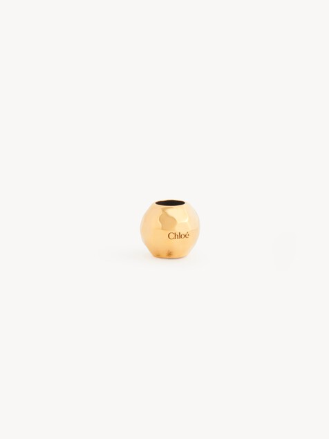 Sphere Dice bracelet charm in brass