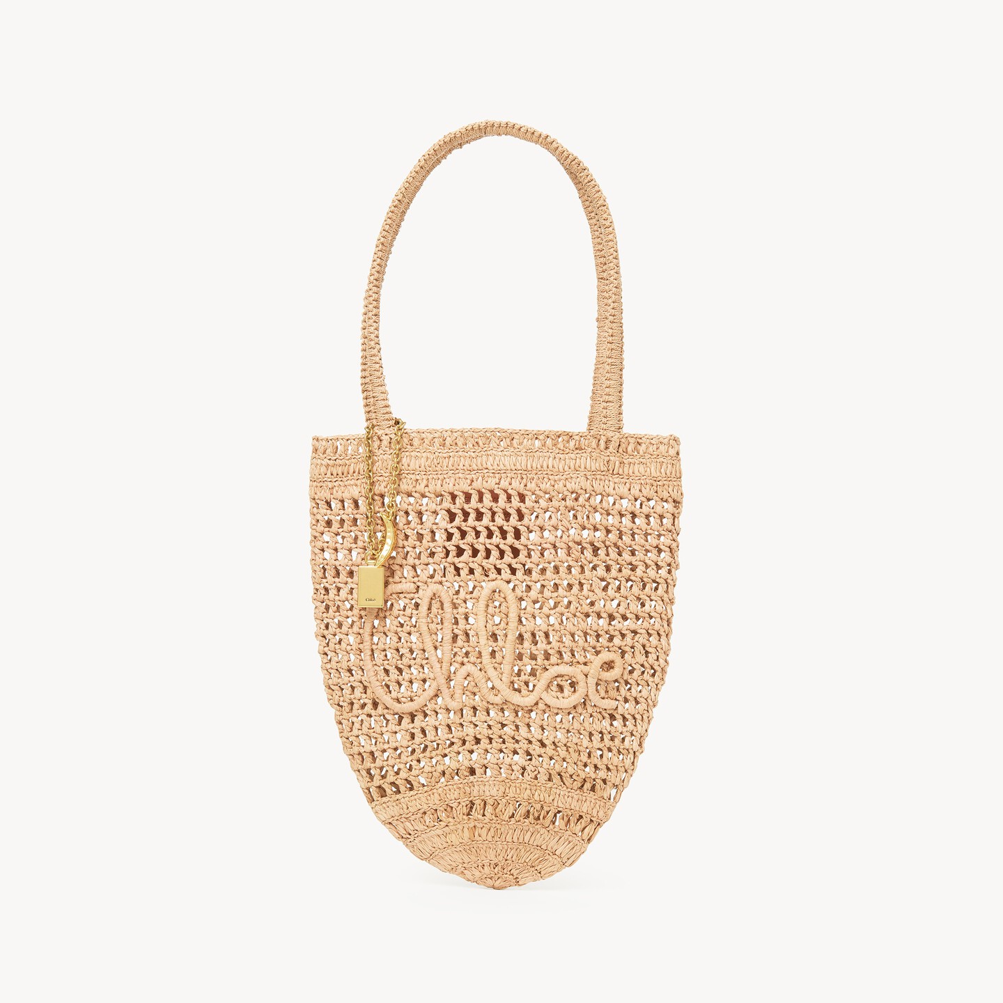Small Summer Banana tote bag in raffia - 7