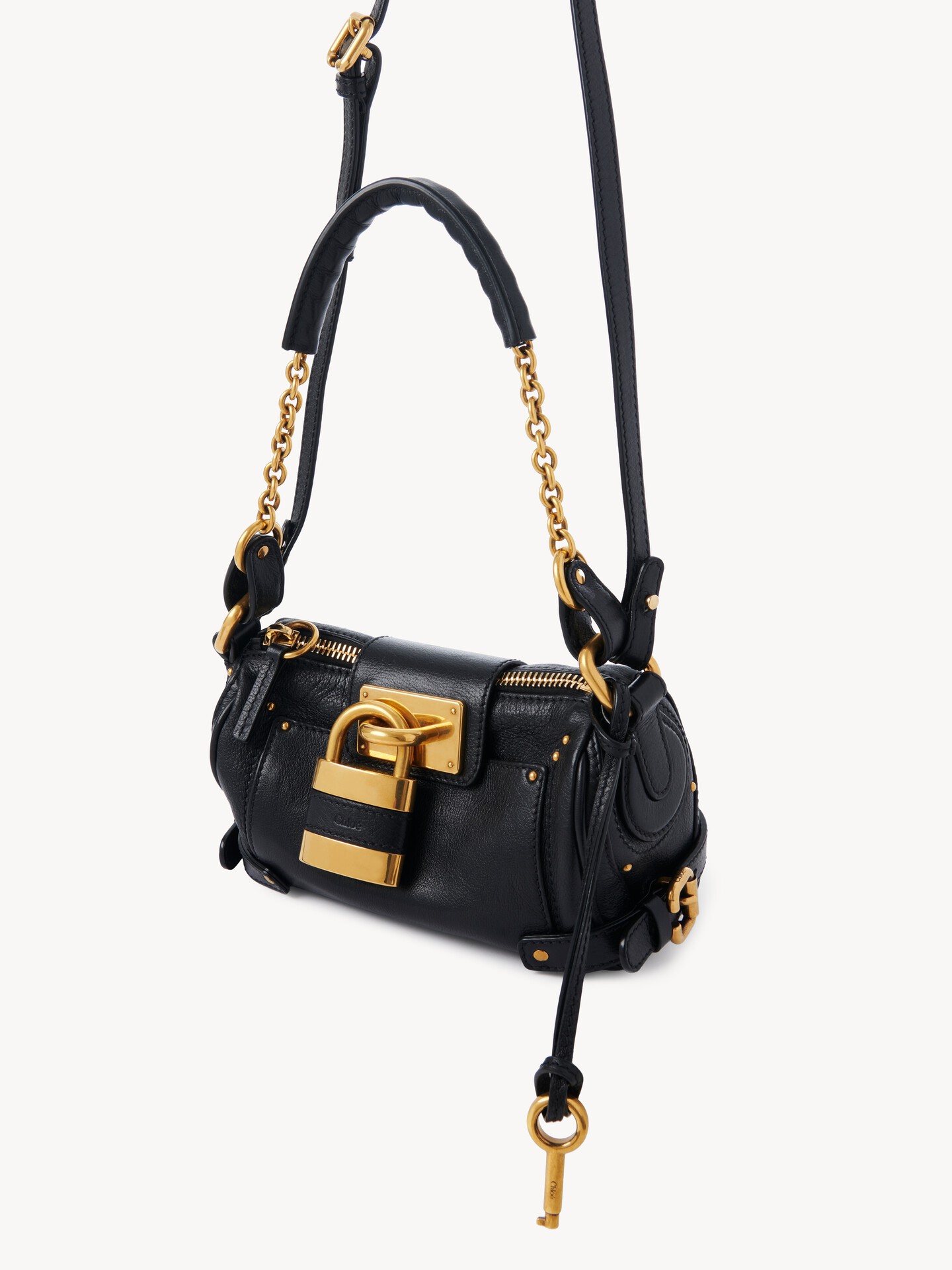 Small Paddington chain bag in grained leather - 5