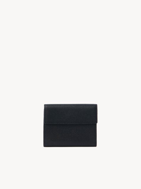 Small Chlo&eacute; Charms tri-fold wallet in grained leather