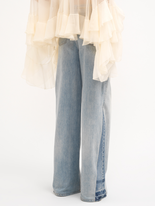 Wide-leg jeans in denim - 4