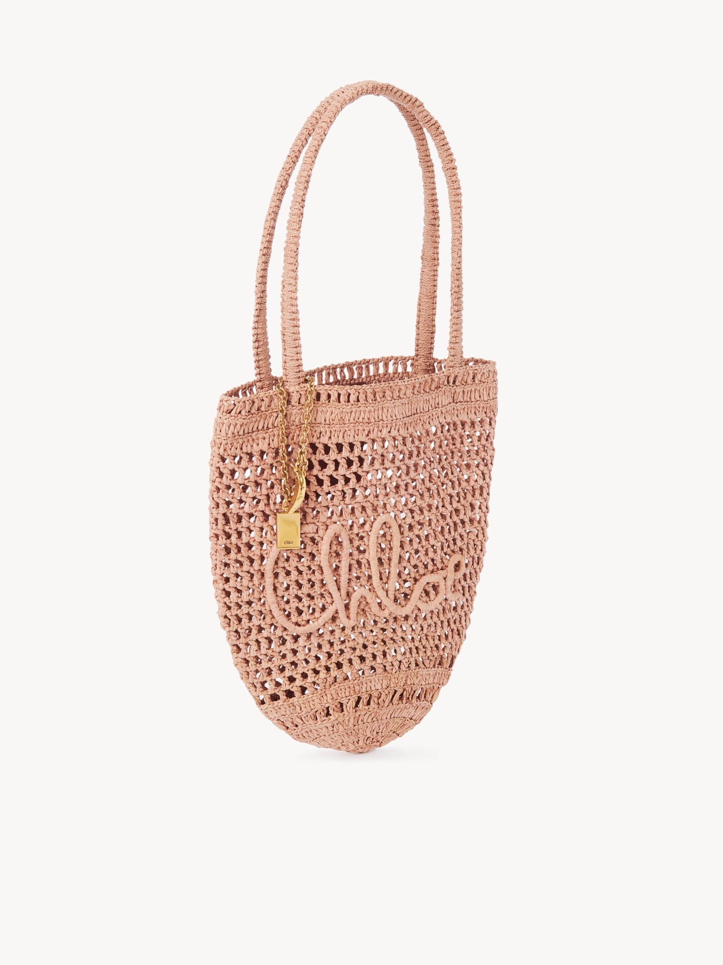 Small Summer Banana tote bag in raffia - 5