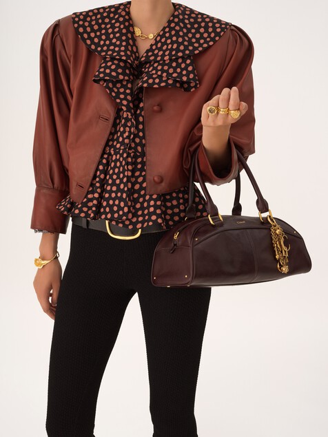 Chlo&eacute; bowling bag in soft leather