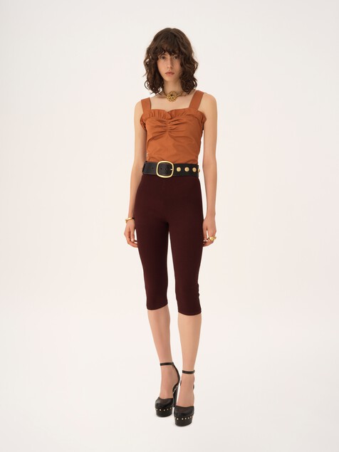 Capri leggings in a stretch knit
