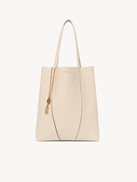 Chlo&eacute; Spin tote bag in grained leather