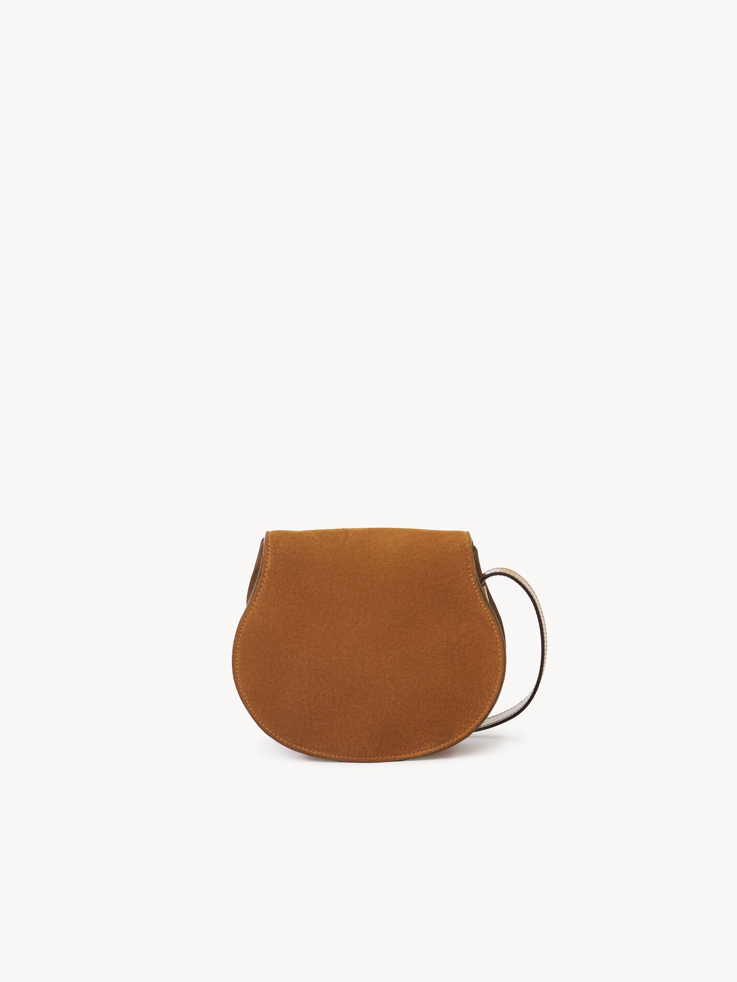 Small Marcie saddle bag in suede leather - 6