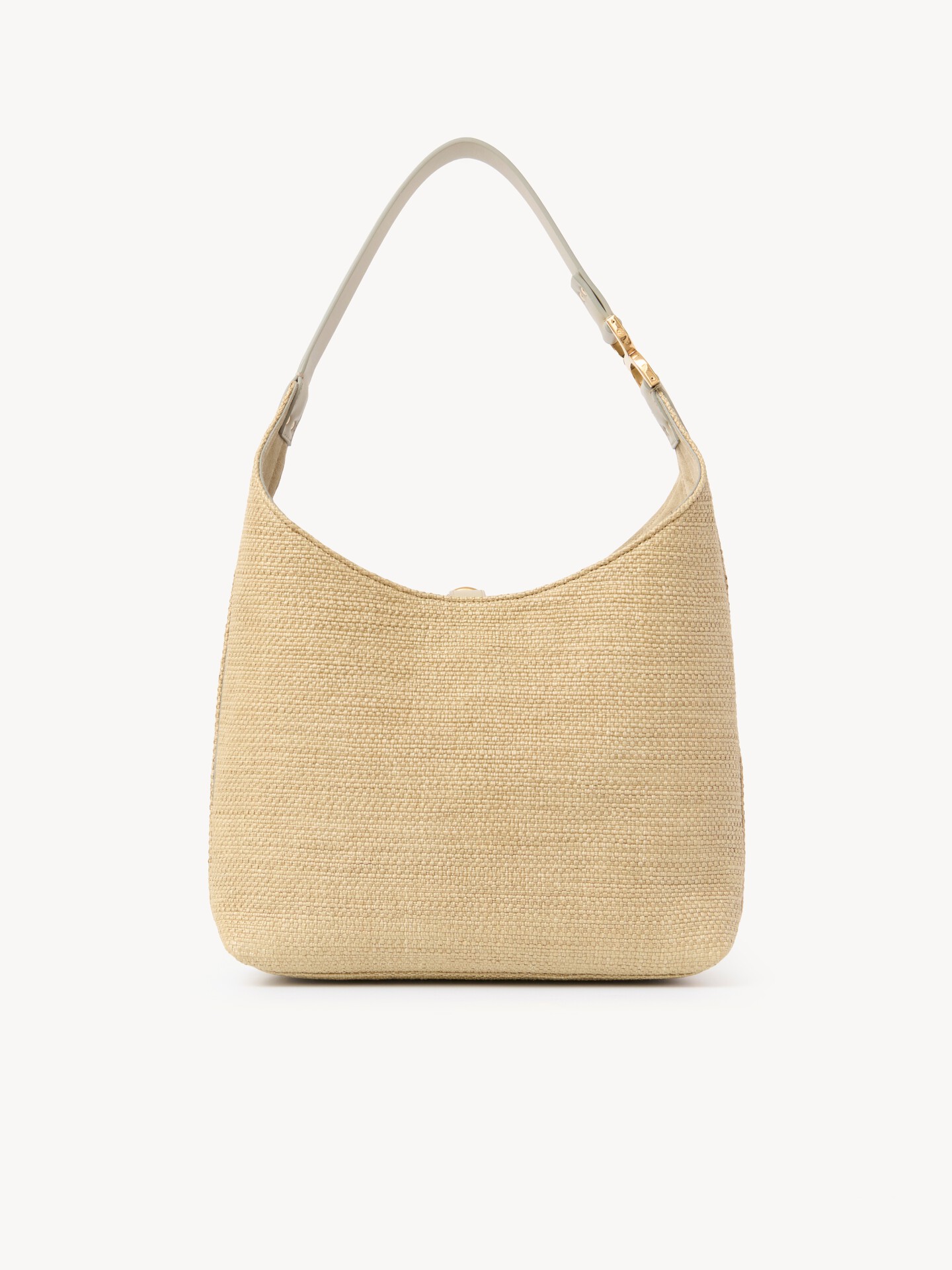 Small Marcie hobo bag in raffia-effect fibres - 6