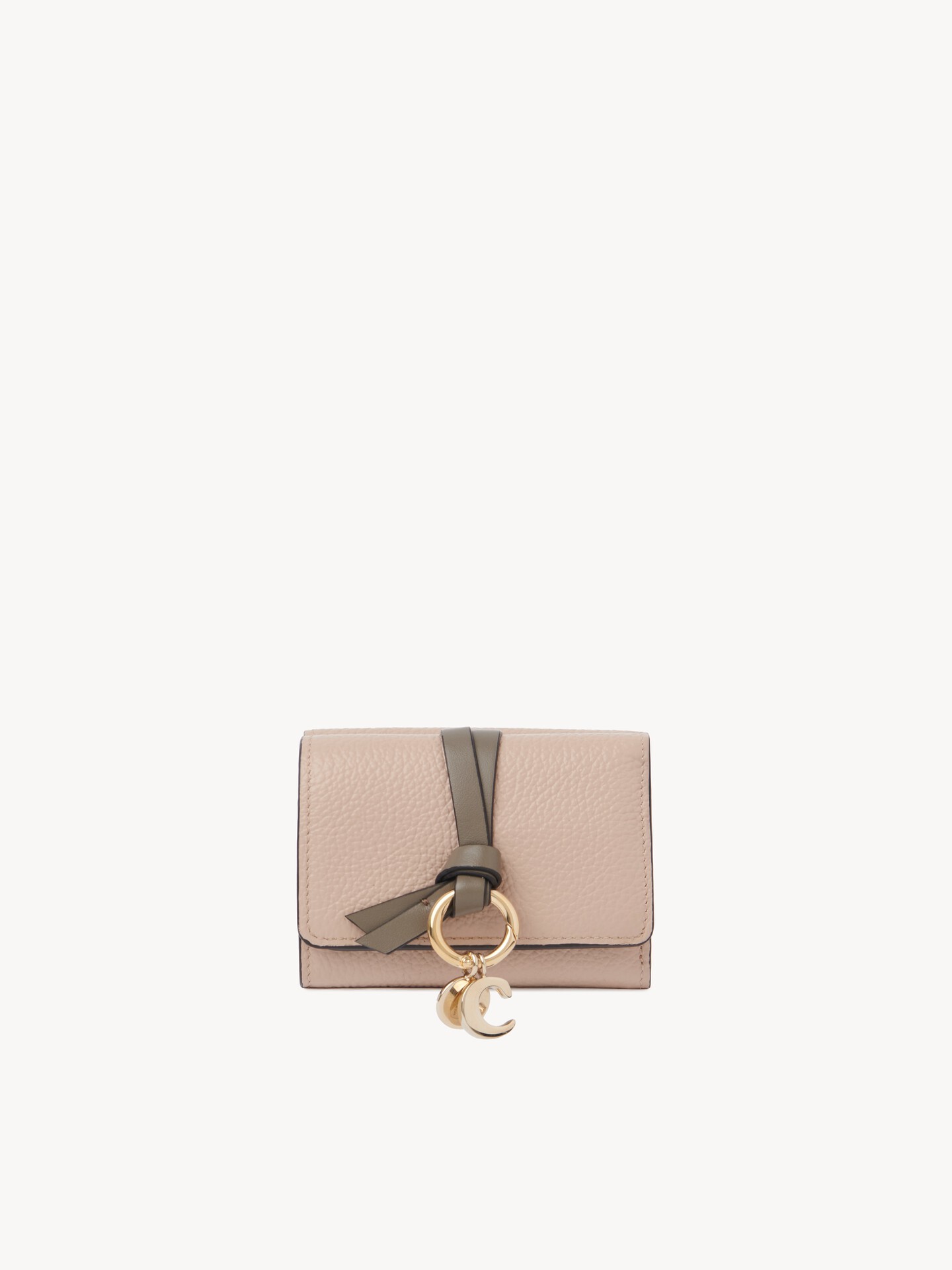 Mini Alphabet tri-fold in grained leather - 2