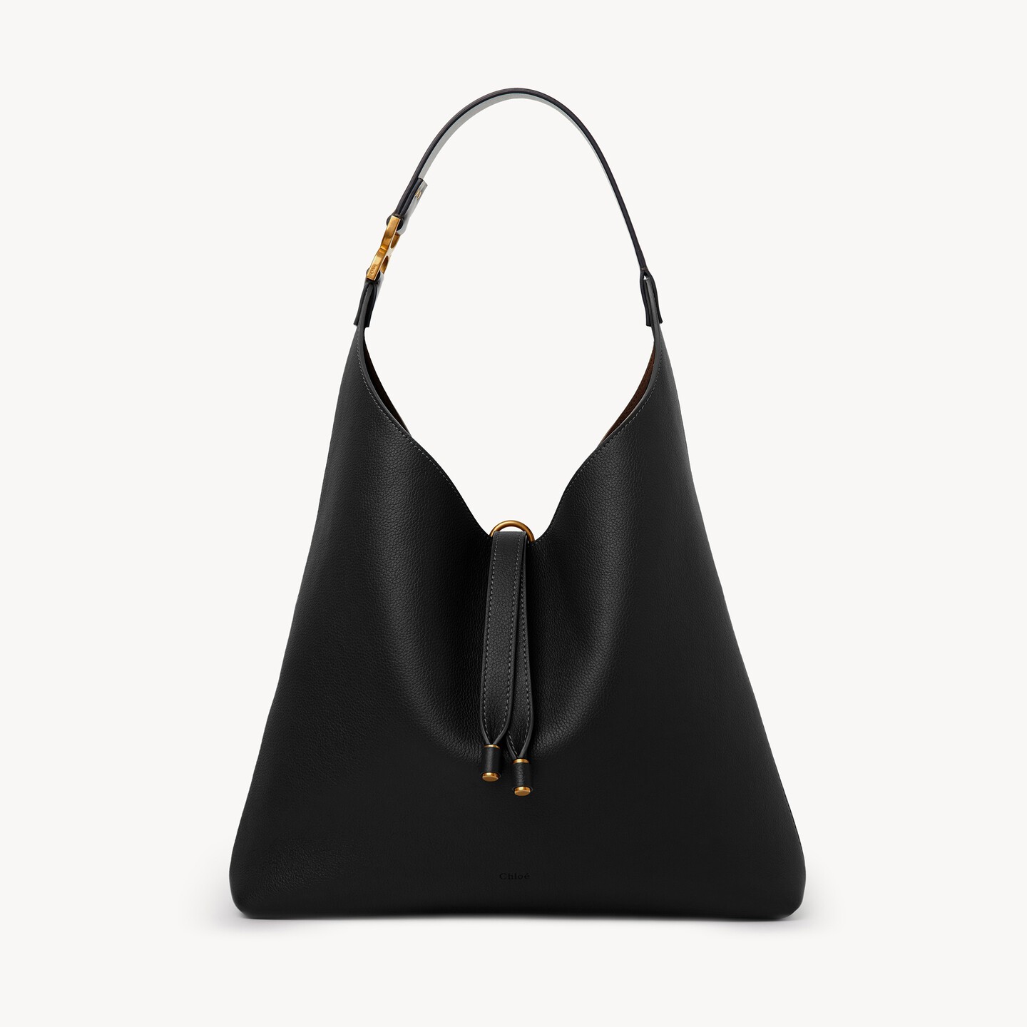 Marcie hobo bag in grained leather - 9