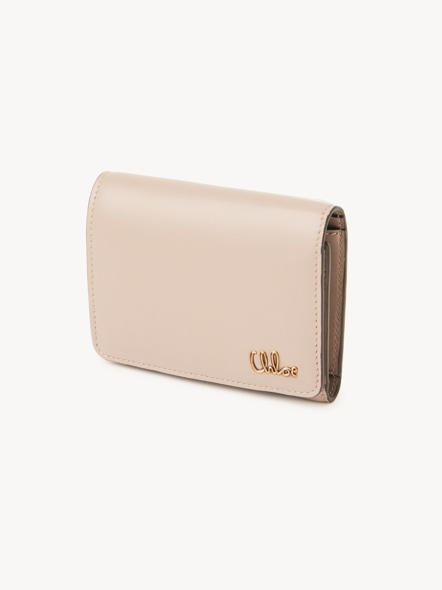 Small Chloé Iconic tri-fold with coin pocket in shiny leather - 3